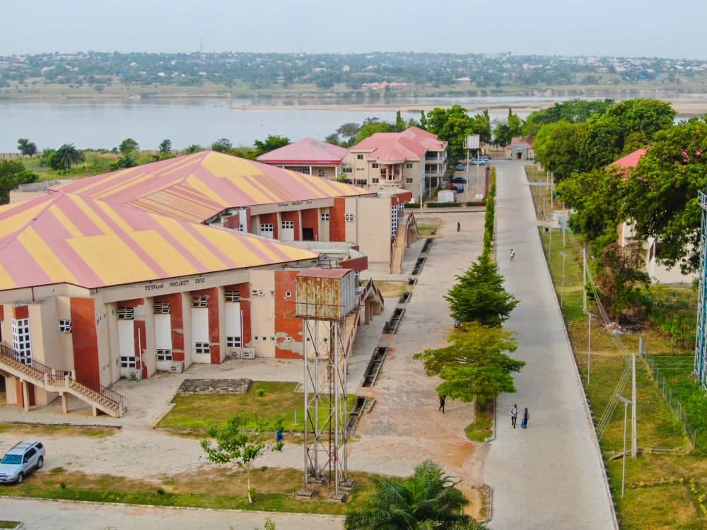 A TETFund-funded lecture complex overlooking the River Benue
